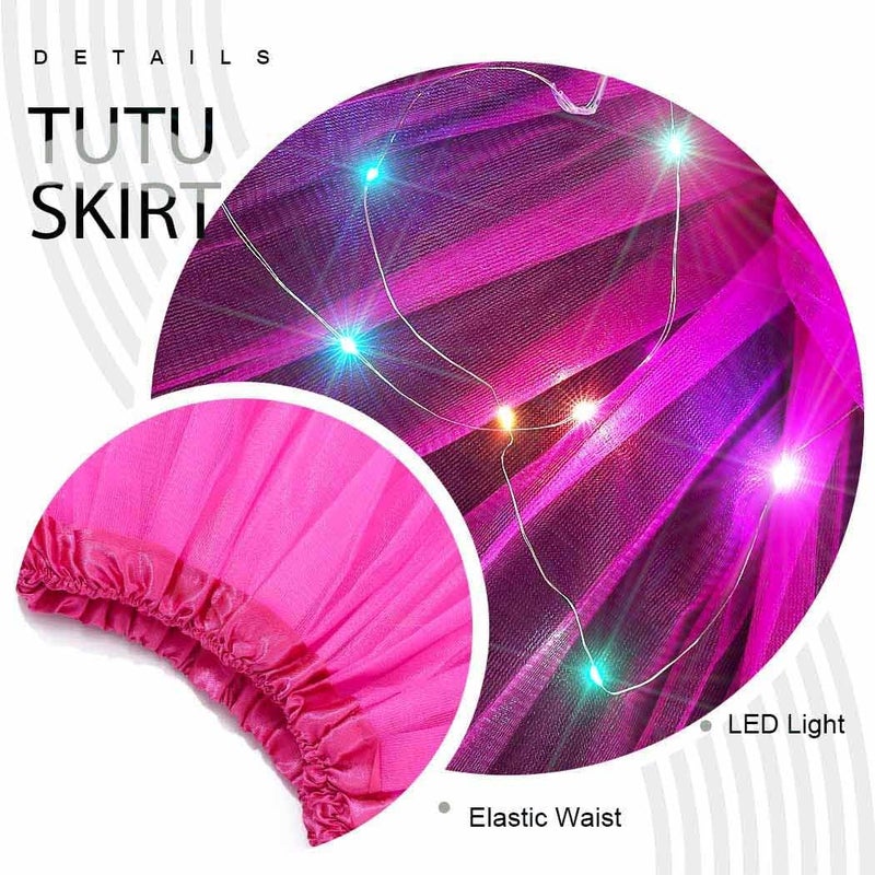 TWINKLEDE Light Up Tutu Skirt Led Tulle Tutus Glow Running Dance Costume Skirts for Women - Image 5